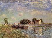 Alfred Sisley, The Canal du Loing at St-Mammes